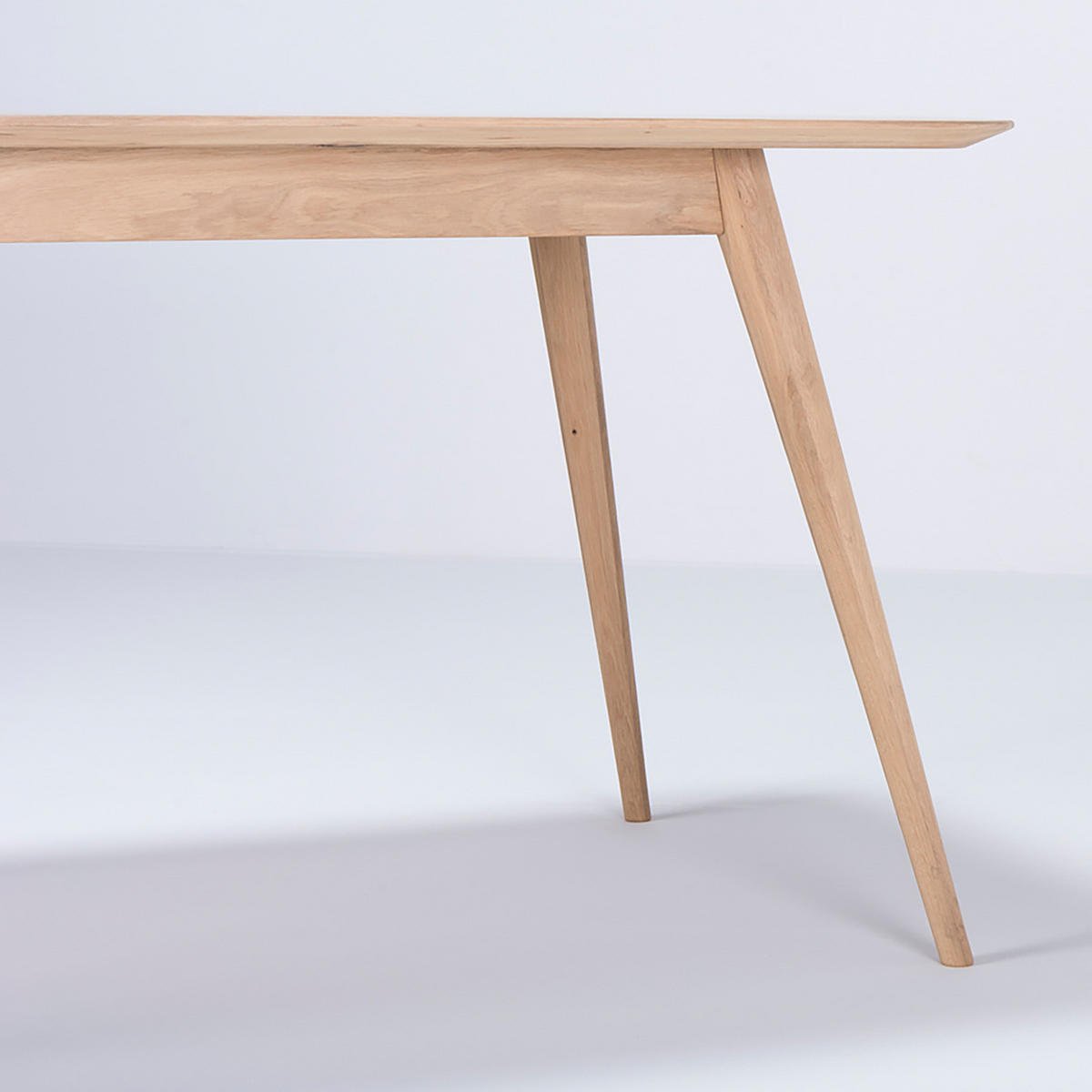 ESSTISCH - Eiche teilmassiv / Linoleum - Petrol/Eiche Artisan, Holzwerkstoff (90/160/75cm) - home24