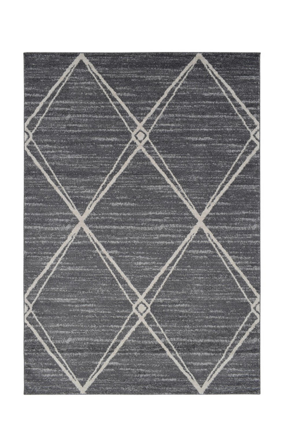 HEATSET-TEPPICH Firenze Dunkelgrau/Creme 200x290 cm - Multicolor, Textil (200/290cm) - Vercai Rugs