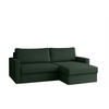 ECKSOFA Bendik In Poso - Grün, Holzwerkstoff/Textil (224/140cm) - Fun Möbel