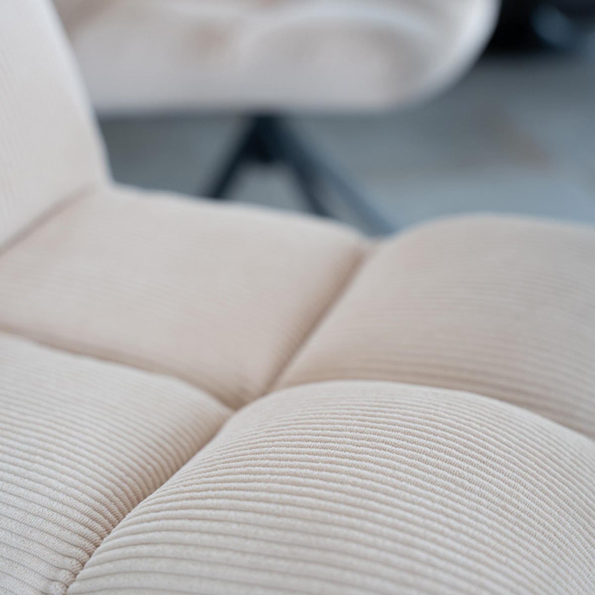 ESSZIMMERSTUHL NODA - Farbe: Beige, Menge: 2 - Creme, Textil/Metall (61/84/47cm) - Home Deluxe