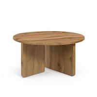 FAVI Couchtisch 60 cm, minimalistisch und zeitlos, Eiche Wotan - Eiche Wotan, Holz (60/60/40cm) - Dekori_Interiors