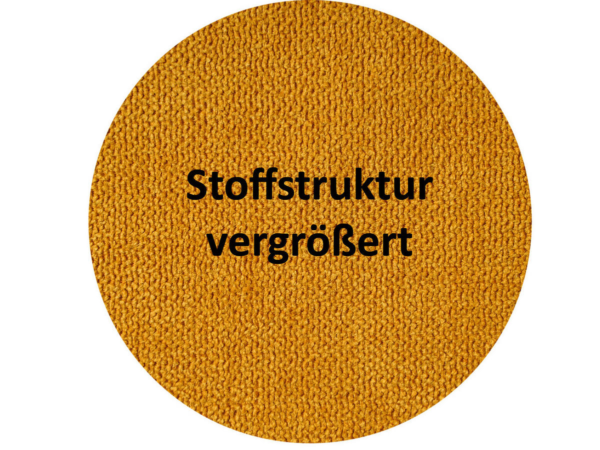 XL-NACKENROLLENHÜLLE FarbTon Chenille-Haptik curry-gelb 70/25 cm - Currygelb, Textil (25/70cm) - beties Heimtextil