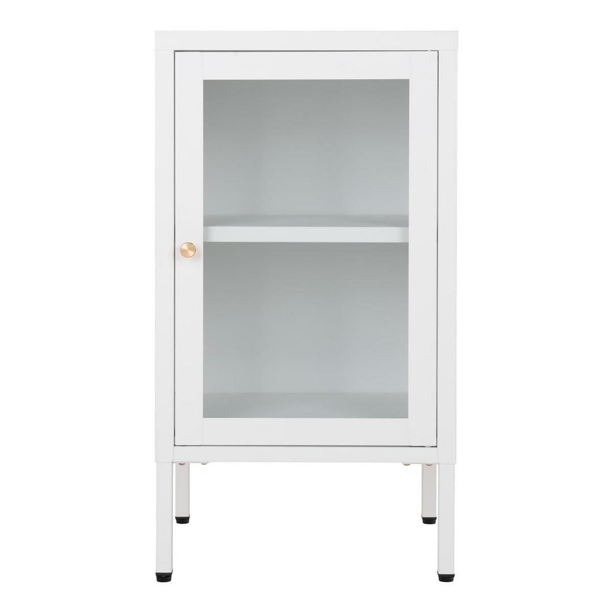 VITRINE Weiß - Weiß, Holzwerkstoff (38/70/35cm) - ebuy24