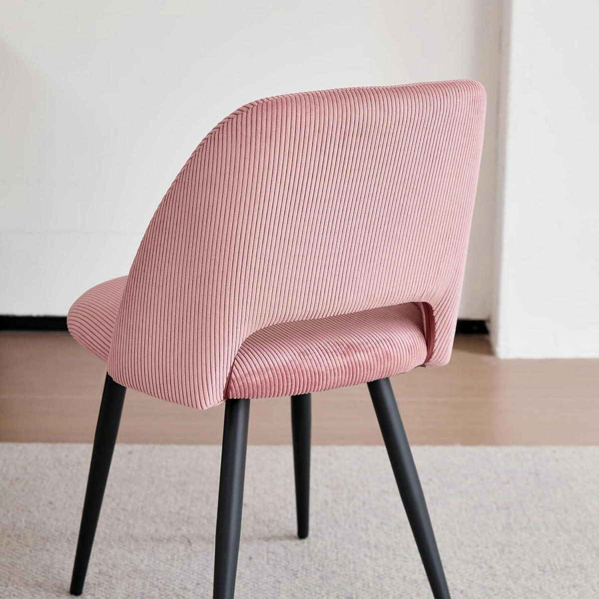 ESSZIMMERSTUHL 6er-Set Cord Rosa - Rosa, Textil (43/80/45cm)