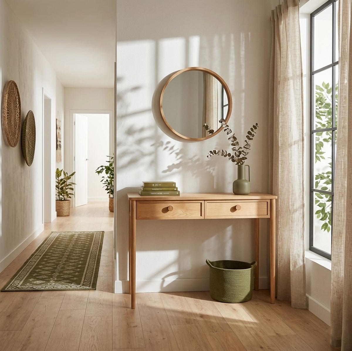 KONSOLENTISCH Rose, Eiche - Beige, Holz (45/120/78cm) - WOODEK