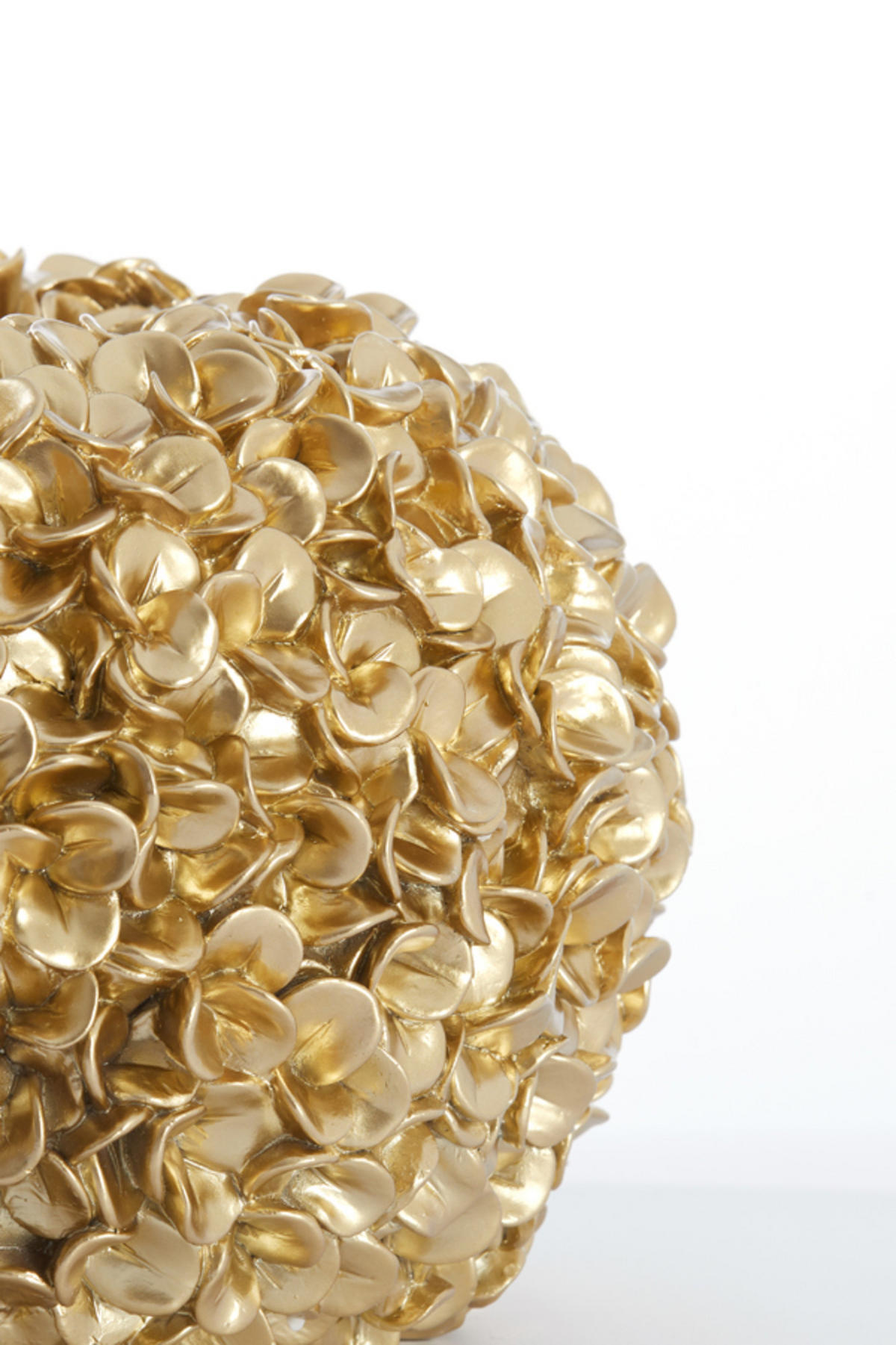 VASE Phylia Gold Ø38/23 cm - Goldfarben, Kunststoff (23cm) - Light & Living