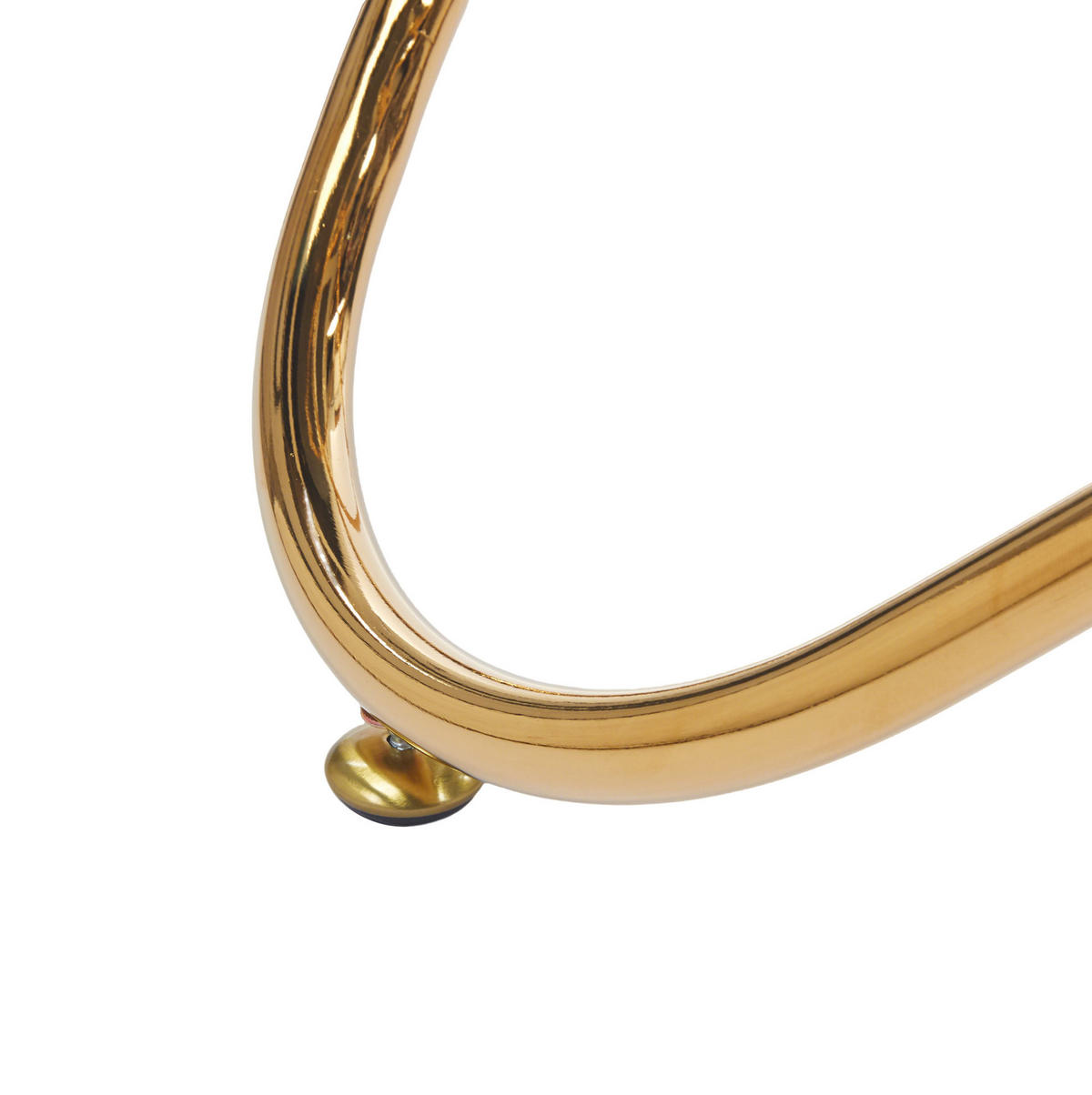 ESSTISCH in Gold mit Glasplatte und Metallgestell,80/80/75 cm - Goldfarben, Metall (80/80/75cm) - Flora Grace