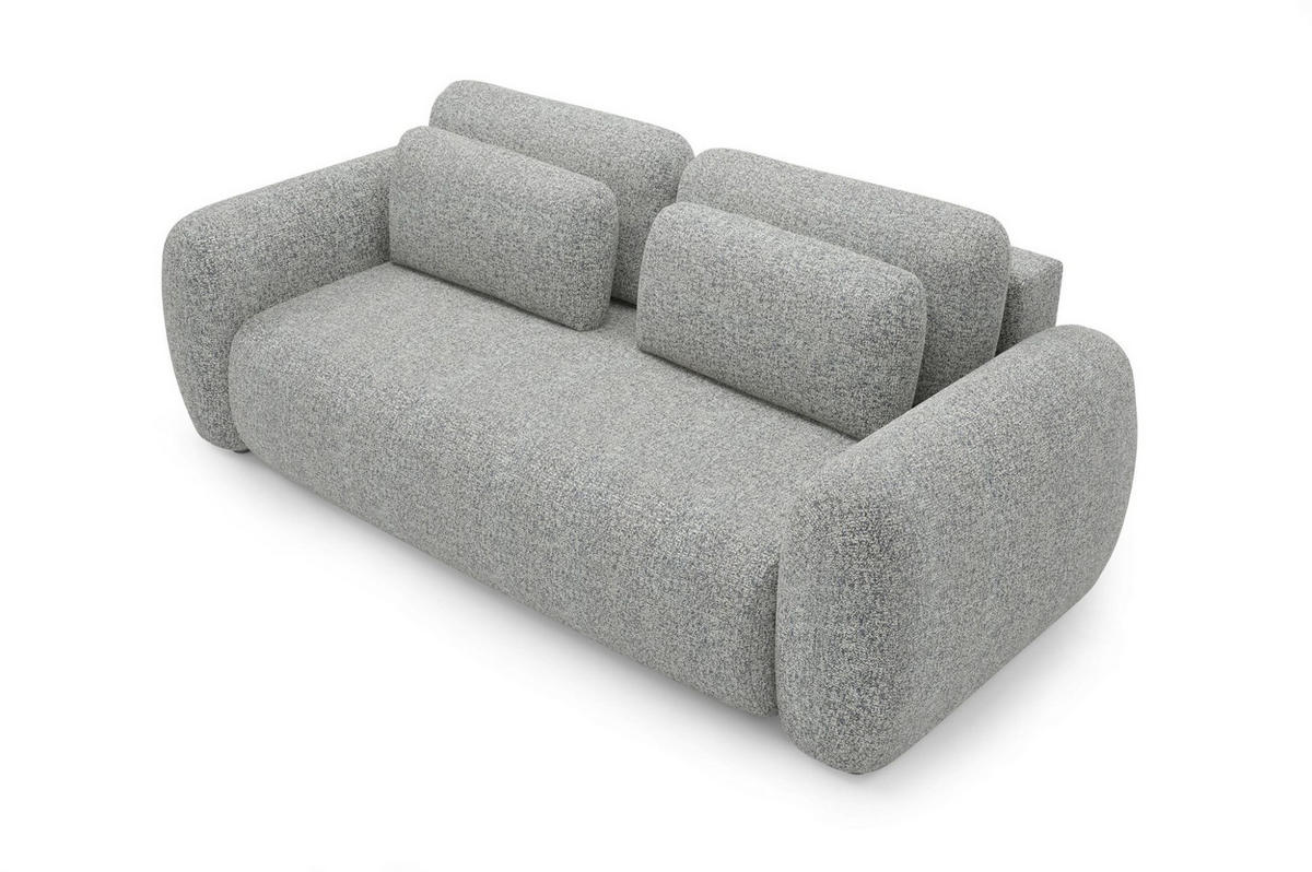 SCHLAFSOFA Gaston - Grau, Holzwerkstoff/Textil (266/95/110cm) - Fun Möbel
