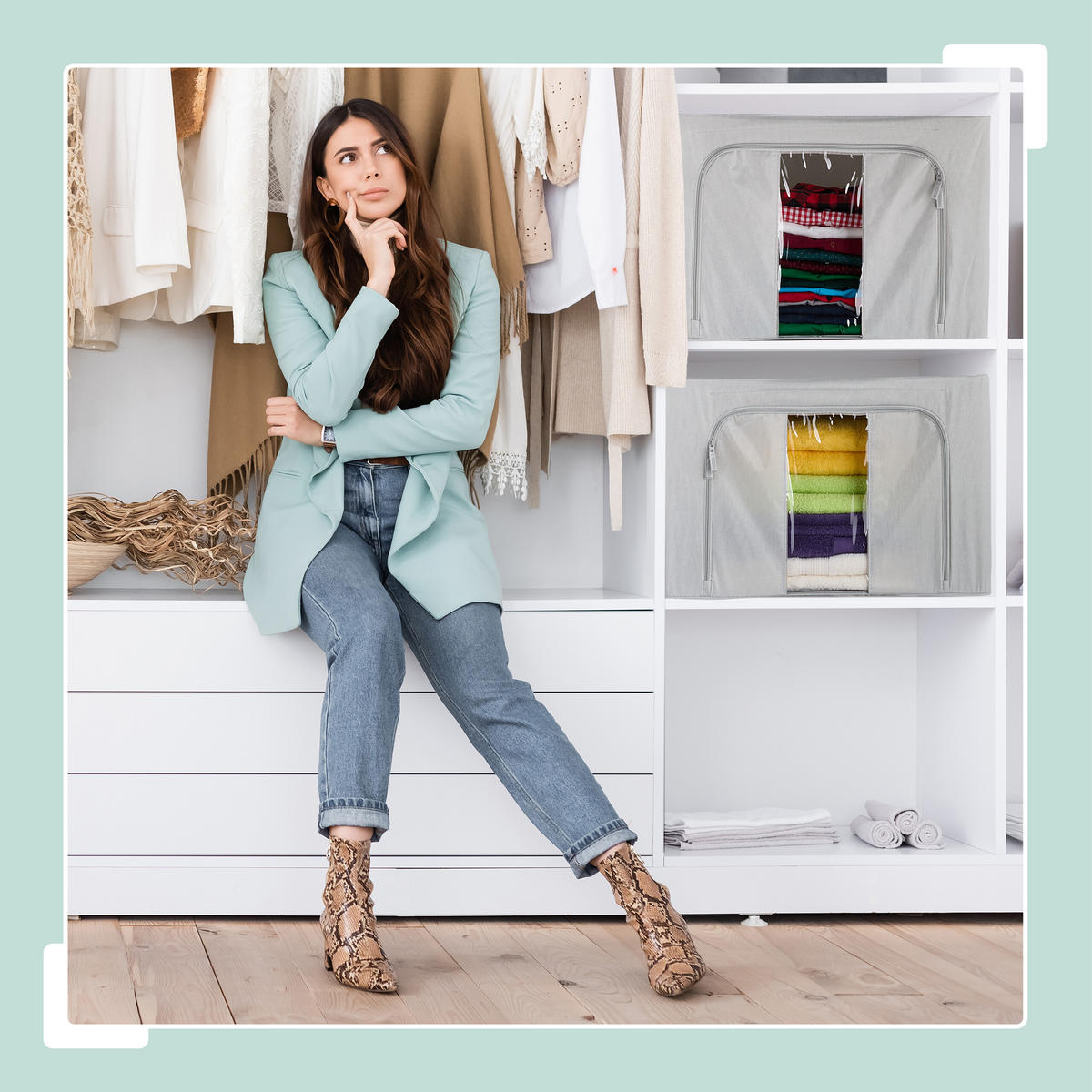 SÚPRAVA na uskladnenie - sivá, kov/textil - Relaxdays