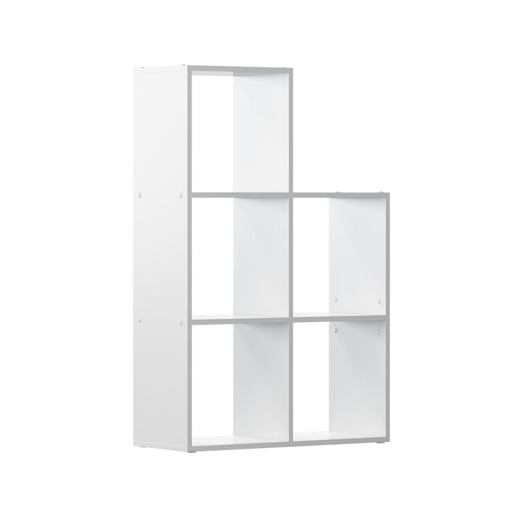 TREPPENREGAL Aramis Weiß 73 x 108 cm 5 Fächer - Weiß, Holzwerkstoff (73/108/29cm) - Vicco