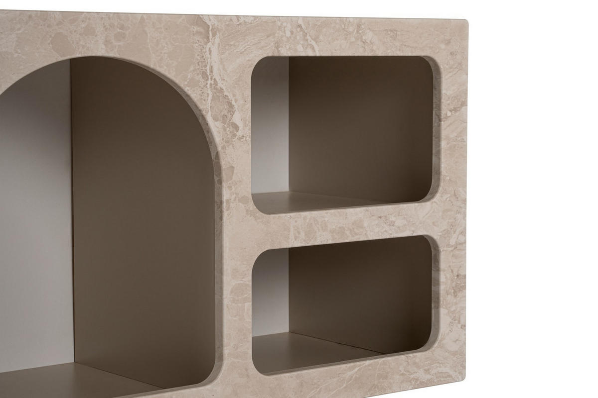 BUFFETSCHRANK ferlis beige - Beige, Holz (40/51/160cm) - Habitat Garten