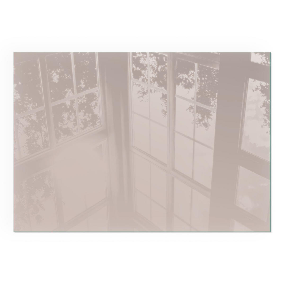 GLASPLATTE für Kamin 100x70 cm - Beige, Glas (100/70/0.4cm) - TULUP