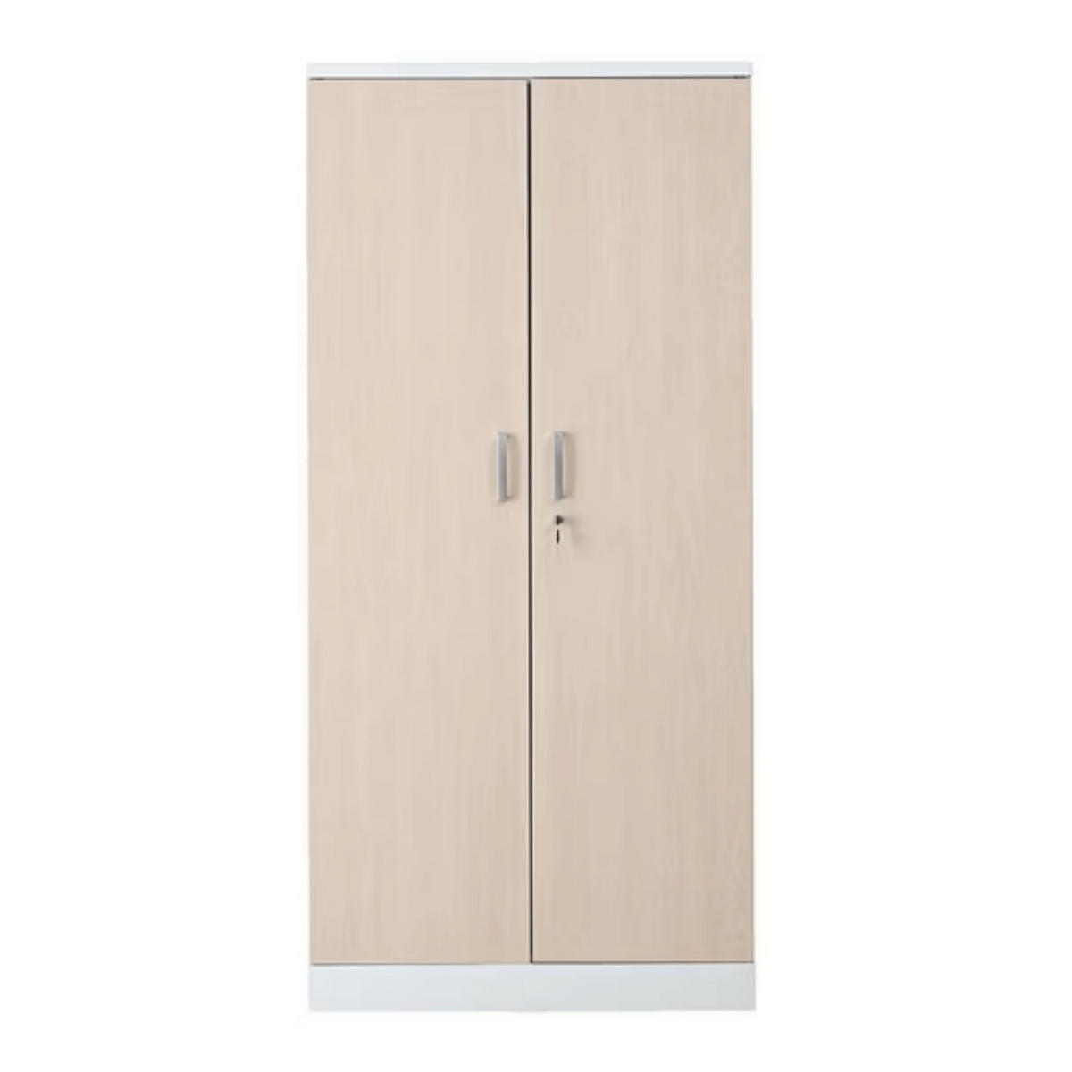 AKTENSCHRANK Beetle 4 Fachböden 195x92x42 cm Weiß & Ahorn - Ahornfarben, Metall (92/195/42cm)