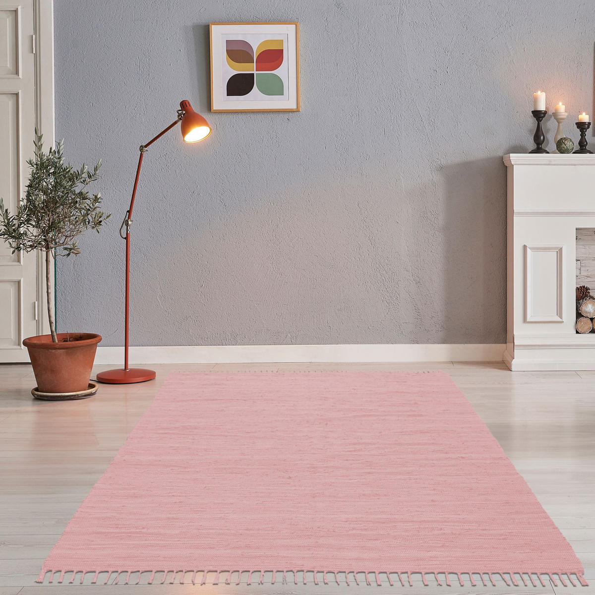 FLECKERLTEPPICH Chindi 70x140 cm - Rosa, Textil (70/140cm) - Rug and Roll