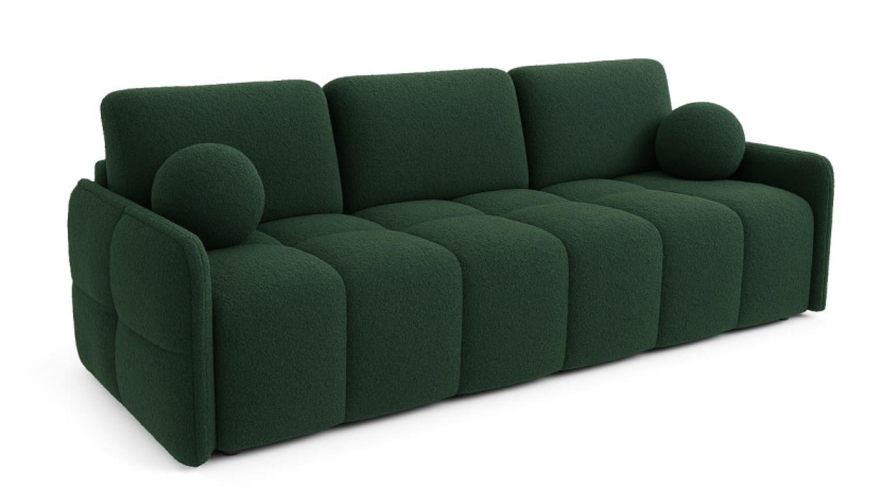 SITZSOFA Grün EMILI Mit Schlaffunktion Abriamo - Grün, Textil (212/95/90cm) - Sepro Meble