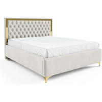 POLSTERBETT ARONA - Beige, Textil (120/200cm) - Meblini