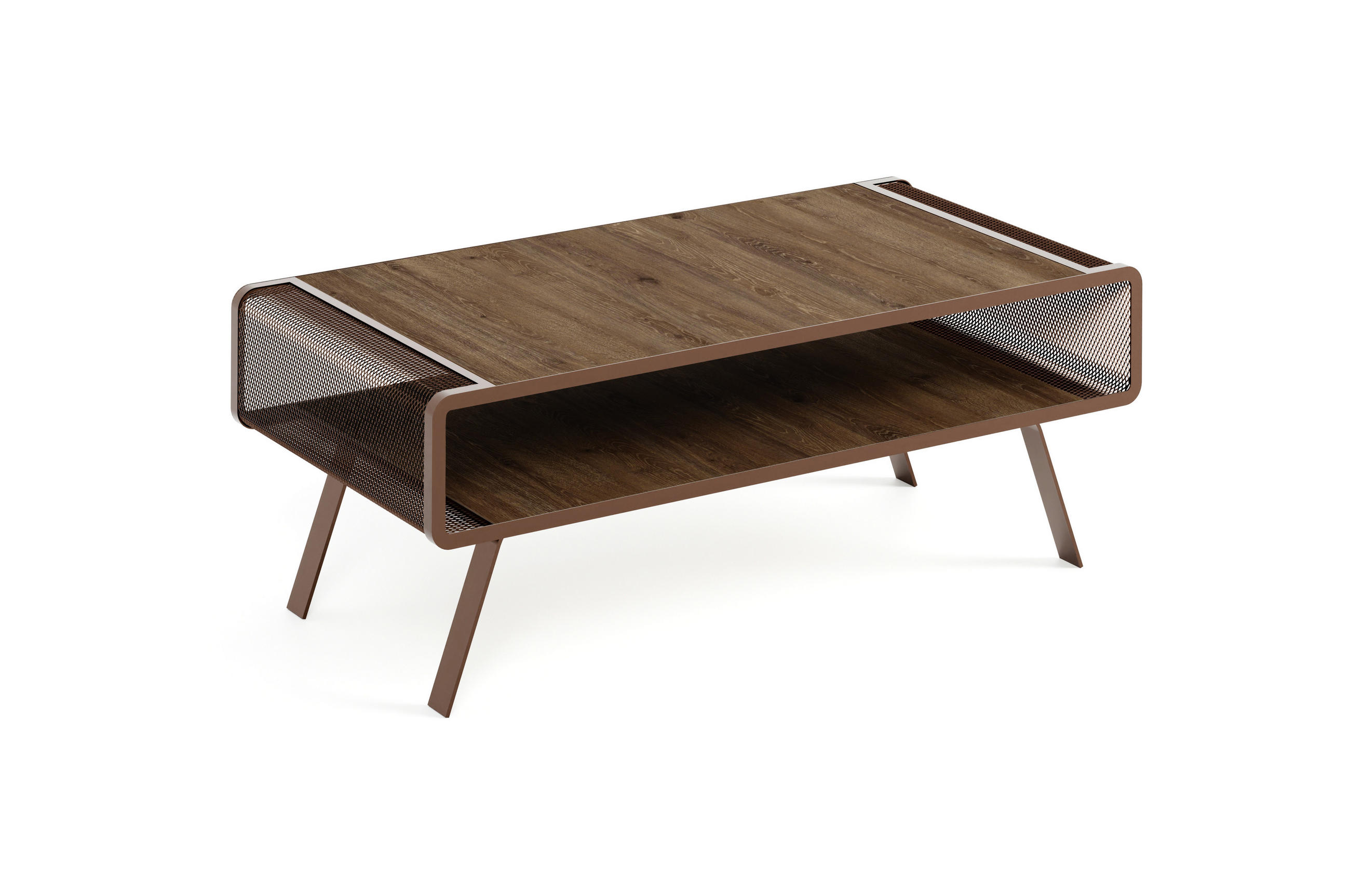 COUCHTISCH TORPE - Wildeiche/Braun, Holzwerkstoff (60/121/45cm) - Meblini