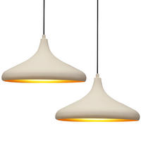 PENDELLEUCHTE Champion x2 35/20 - Weiß, Metall (20/35/20cm) - Bamyum
