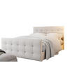 BOXBETT KLEO 180x200, mit Matratze H3 und Topper, Madryt 120 - Weiß, Holz/Kunststoff (180/200cm) - Bedante