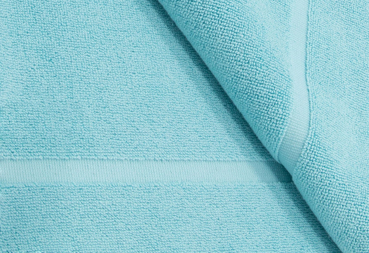 BADEMATTE, 2er-Set, 50x80 cm, 100% Baumwolle, Blau - Blau, Textil (50/80cm) - Zollner