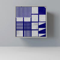 SIDEBOARD THE RIGHT PLACES, Grau, 57,5x42x57,5 cm, Ohne Füße - Multicolor/Grau, Holzwerkstoff (57.5/57.5/42cm) - SpaceRebels
