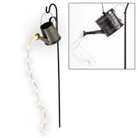 LED AUSSENLEUCHTE Solar Steckleuchte Silber - Silberfarben, Metall (32/32/90cm) - Nowa