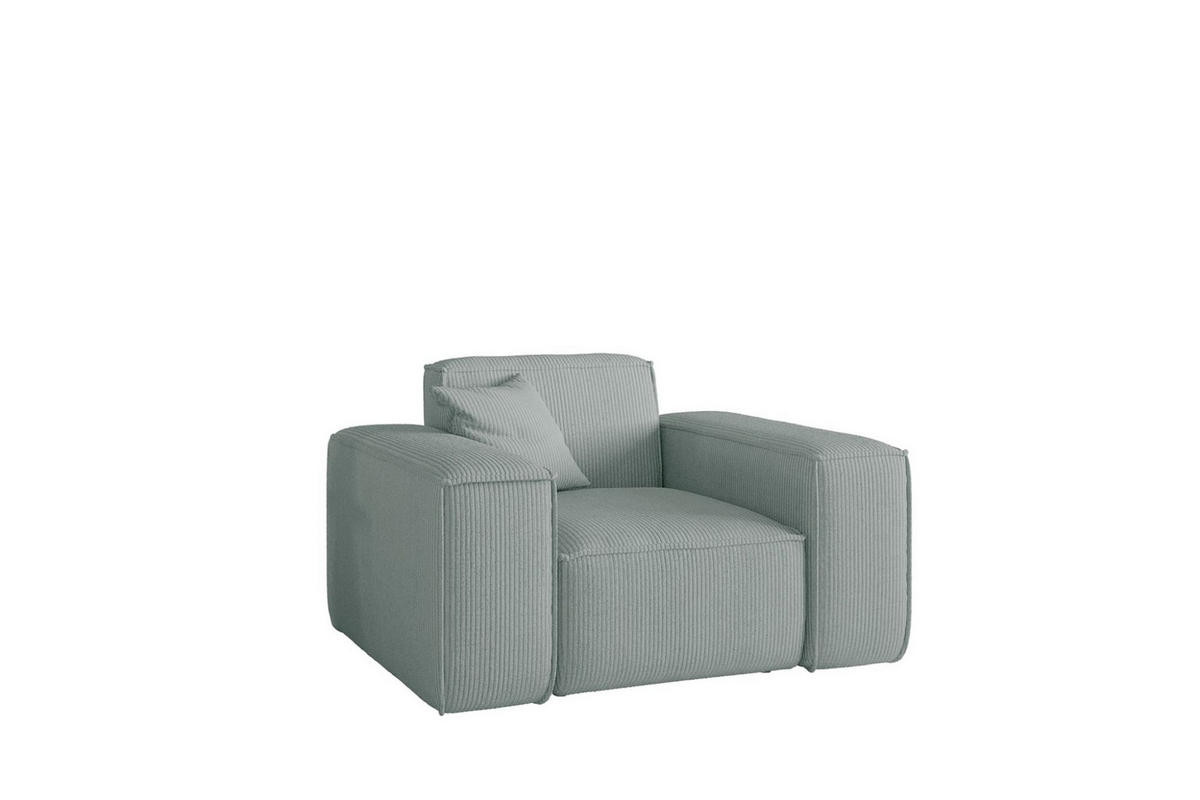 SESSEL Celes Premium Stoff Scala - Pastellblau, Holzwerkstoff/Textil (121/73/88cm) - Fun Möbel