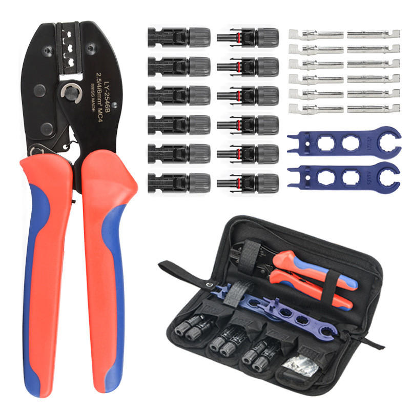 CRIMPWERKZEUG – 28-teiliges Set – für MC4-PV-Steckverbinder - Orange, Metall (22/0.6/1cm) - DCA