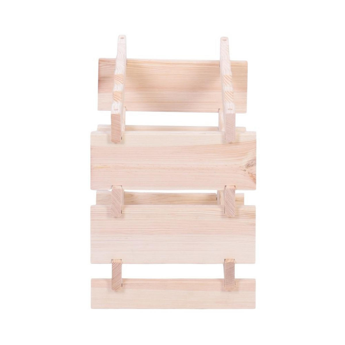 WEINREGAL VINOTECA FLEX PRO HxBxT 37x46x28cm 12 Flaschen auf 3 Ebenen Natur unbehandelt - Naturfarben, Holz (46/37/28cm) - PROREGAL