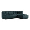ECKSOFA Beidseitig Kunstleder Blau - Blau/Petrol, Leder/Kunststoff (258/178cm) - Makamii