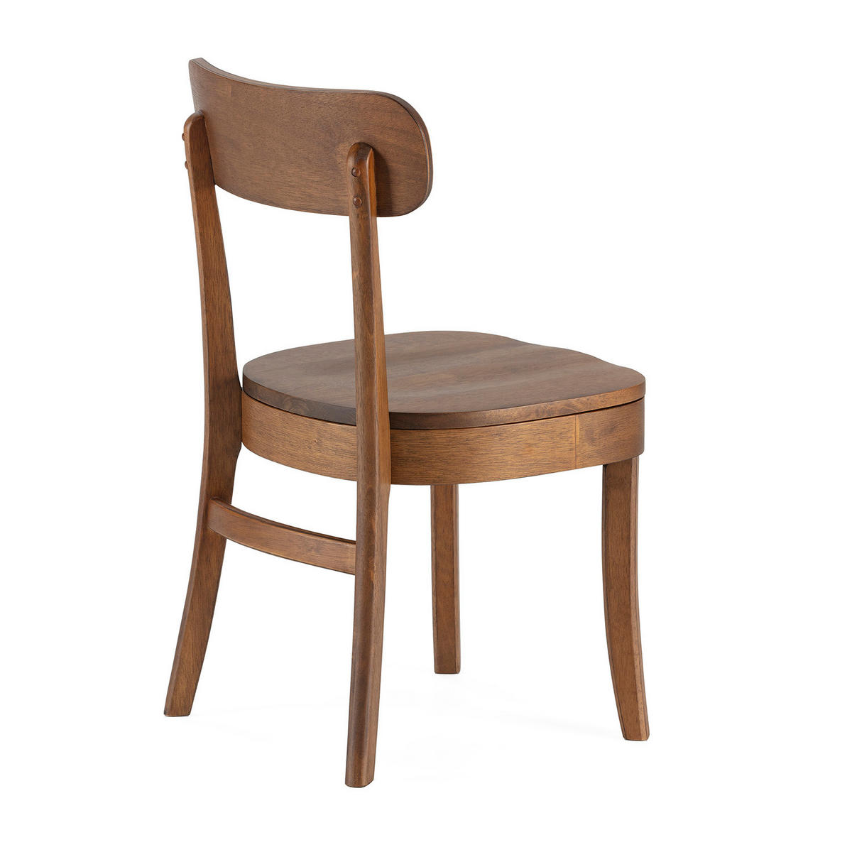 STUHL-SET 2 Nala Walnussfarbe, Massivholz - Walnussfarben, Holz (45/83/49cm) - VS Venta-stock