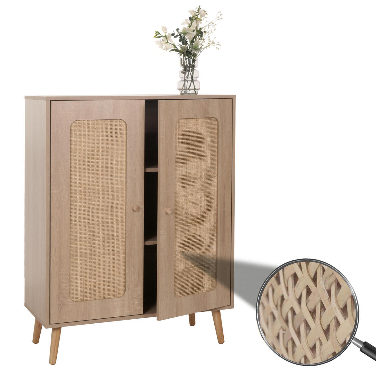 HIGHBOARD Braun - Braun, Holz (80/106/41cm) - MCW