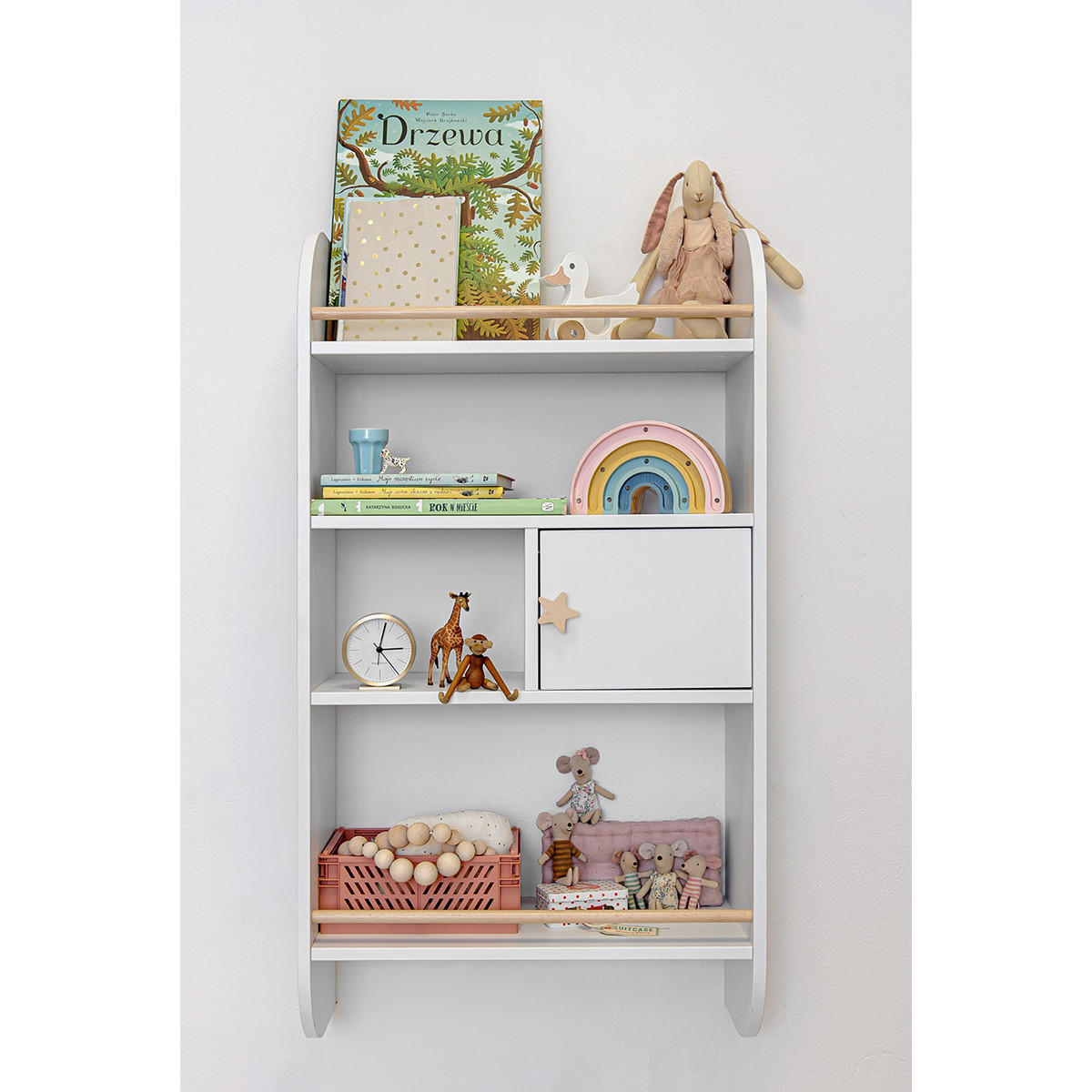 WANDBOARD Rainbow Weiß - Weiß, Holzwerkstoff (57/105/23cm) - Petits-meubles