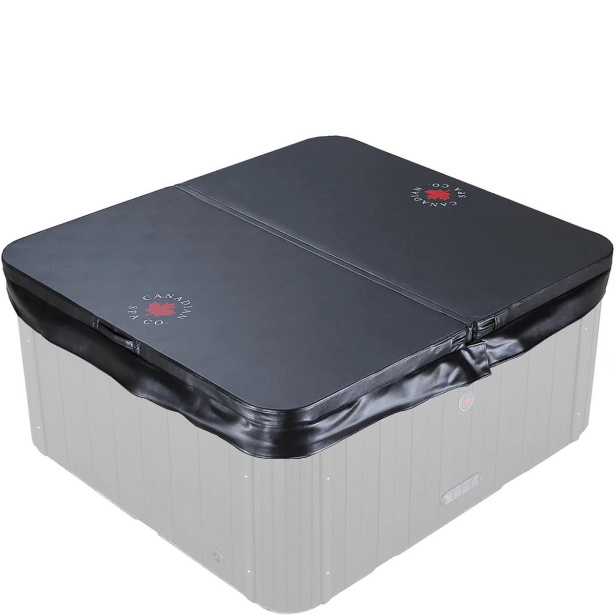 WHIRLPOOL ISOLIERABDECKUNG Manitoba/Gander schwarze Whirlpool Abdeckung - Schwarz, Leder (152/170cm) - Canadian Spa Company