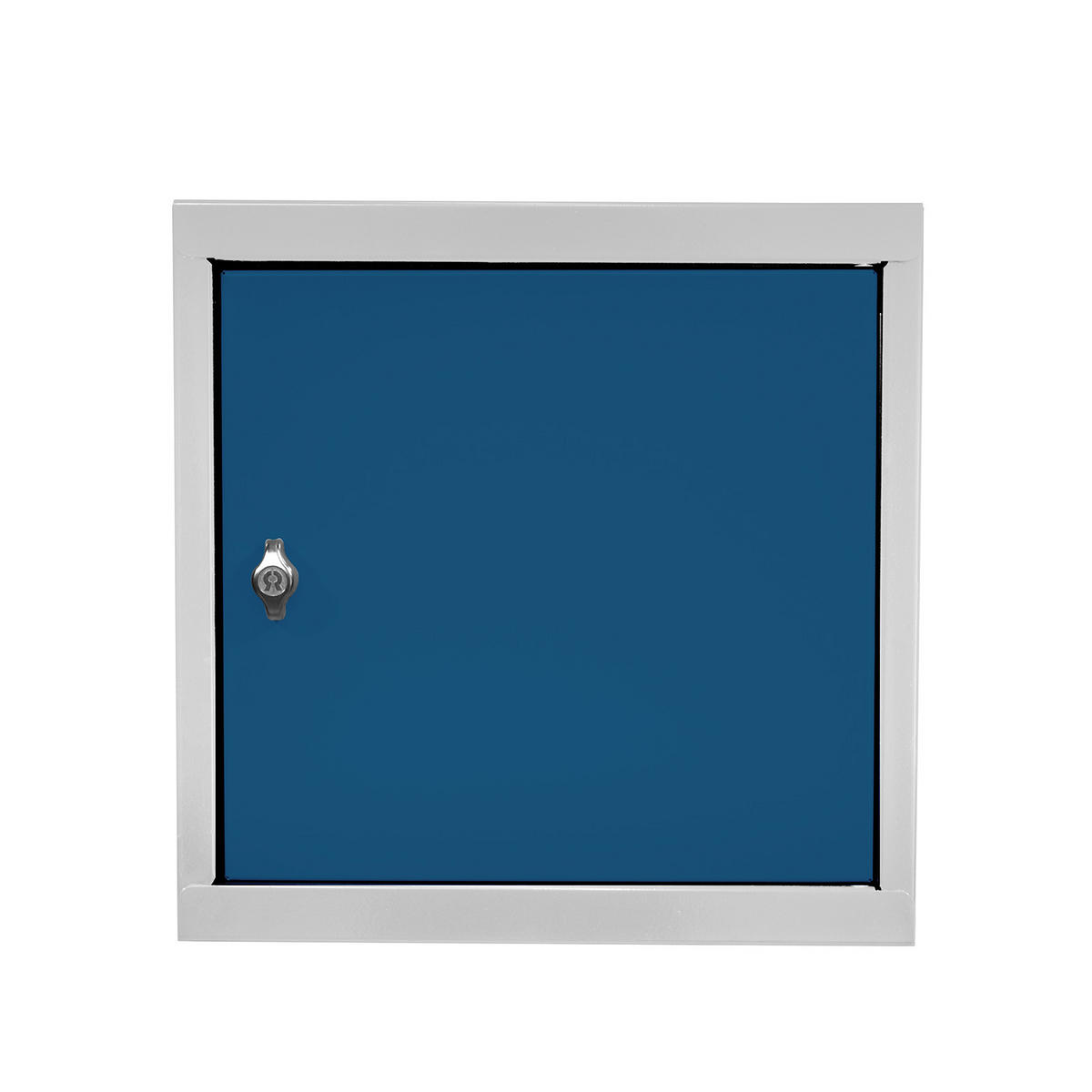 SCHLIESSFACHWÜRFEL 2x Blocky mit Drehriegelschloss für Vorhängeschloss 40x40x40cm Lichtgrau/Blau - Dunkelblau/Grau, Metall (40/40/40cm) - PROREGAL