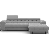 ECKSOFA FELRO mit Schlaffunktion, Bettkasten & verstellbaren Kopfstützen – Modernes Premium-Ecksofa in L-Form - Grau, Kunststoff (181/285cm) - Wohnideebilder