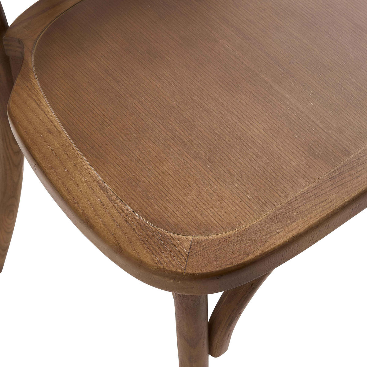 STÜHLE 2-tlg., Holz - Eichefarben, Holz (43/88/57cm) - Oviala