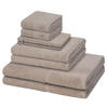 FROTTIERSET Pearl 8-teilig - Taupe, Textil (50/100cm) - MÖVE