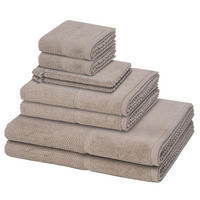 FROTTIERSET Pearl 8-teilig - Taupe, Textil (50/100cm) - MÖVE