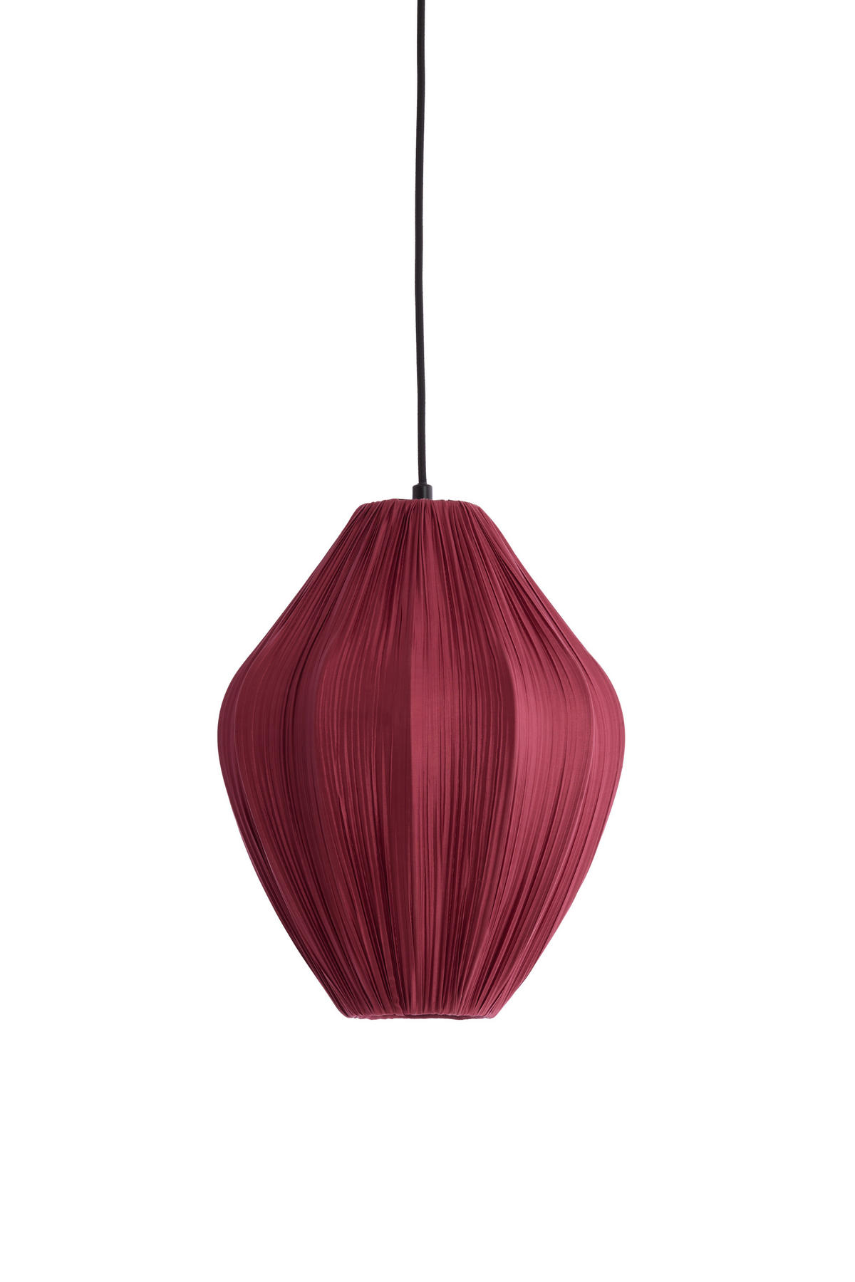 HÄNGELAMPE - Rot - 31/31/38 cm - Rot, Textil (31/31/38cm) - Light & Living