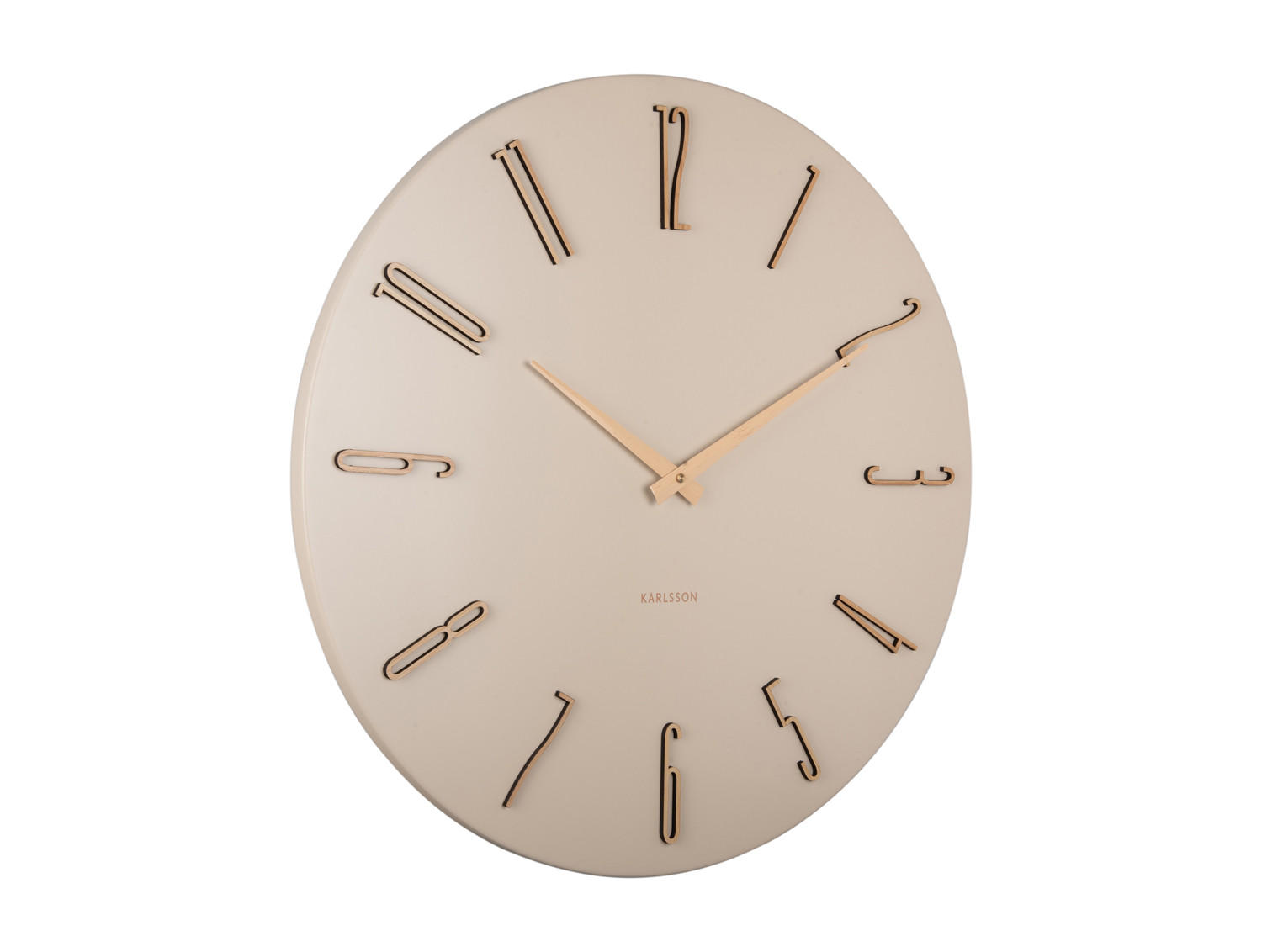 WANDUHR Esmerado Weiß 2.5/60/60 cm - Weiß, Metall (60/60/2.5cm) - Karlsson
