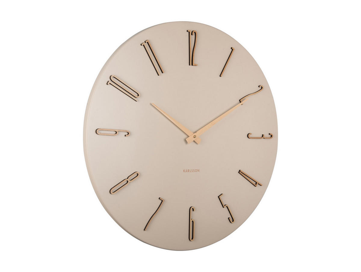 WANDUHR Esmerado Weiß 2.5/60/60 cm - Weiß, Metall (60/60/2.5cm) - Karlsson