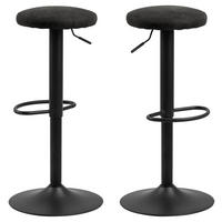 BARHOCKER 2er-Set grau - Dunkelgrau, Holzwerkstoff (40/82/40cm) - ebuy24