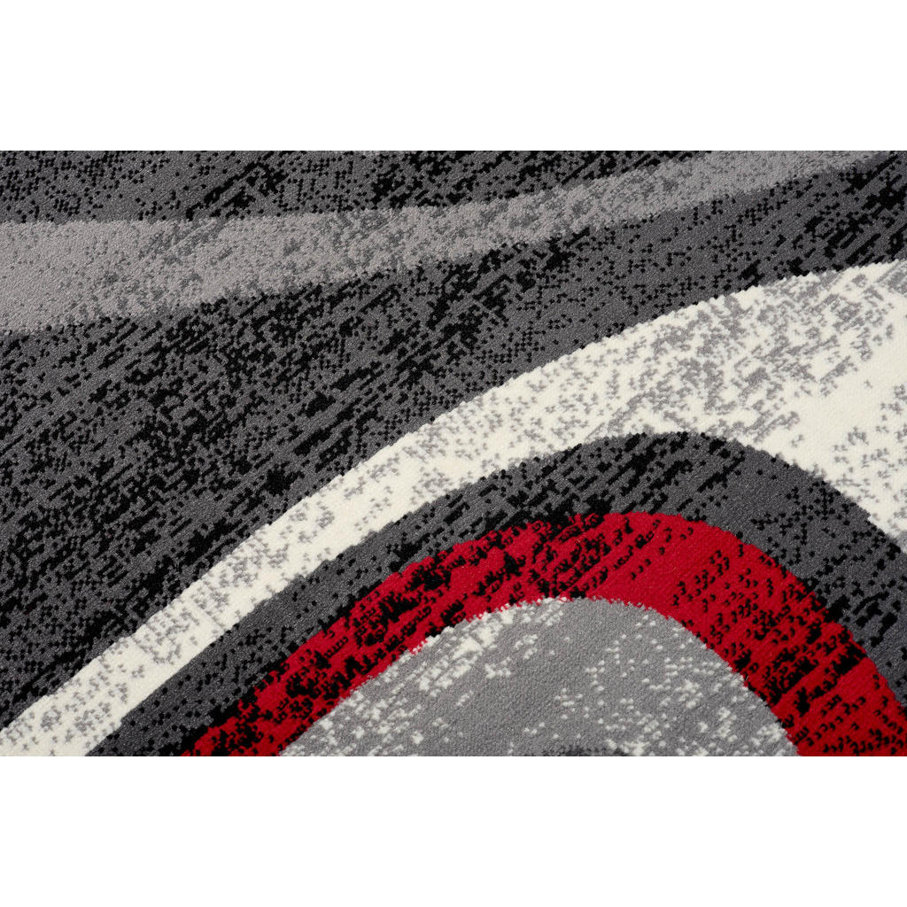 Thumbnail - Tapiso Teppich, Grau, Rot, Textil, 200x300 cm, in verschiedenen Größen erhältlich, pflegeleicht, Teppiche & Böden, Teppi...