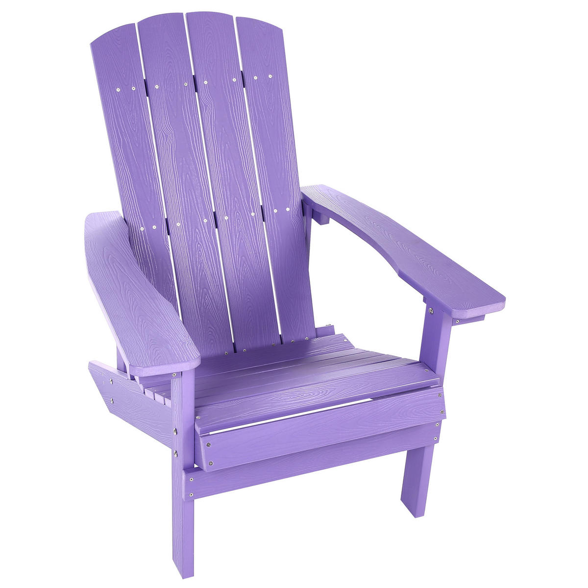GARTENSTUHL Holzwerkstoff Purpur Adirondack - Violett, Kunststoff (75/88/88cm) - Beliani