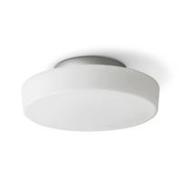 DECKENLEUCHTE ZARA LED 26 Opalglas 12 W IP44 - Chromfarben, Glas (26/26/9cm) - Rendl