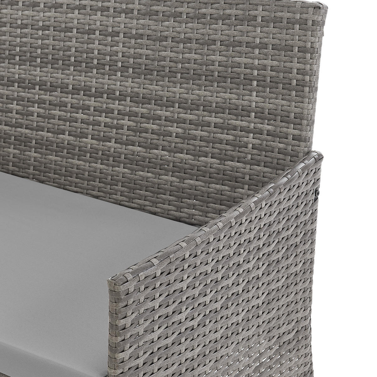 GARTENLOUNGE Dallas Grau - Grau, Metall - SVITA