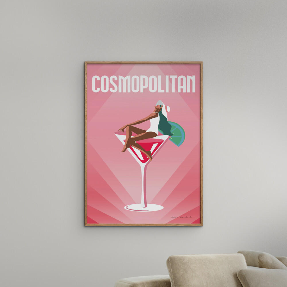 POSTER Wild Apple - Cosmopolitan - Pink, Papier (70/100/0.1cm) - Poster&Frame