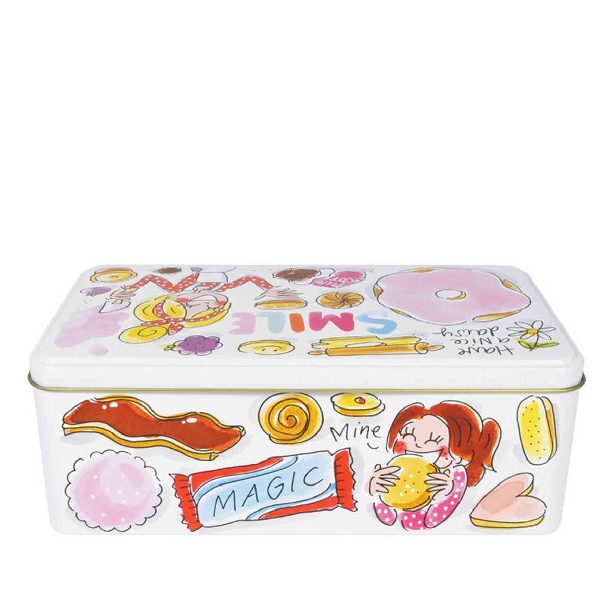 DOSE Lächeln in Bunt - 19,5 x 10,5cm - Multicolor, Metall (10.4/7/19.5cm) - Blond Amsterdam