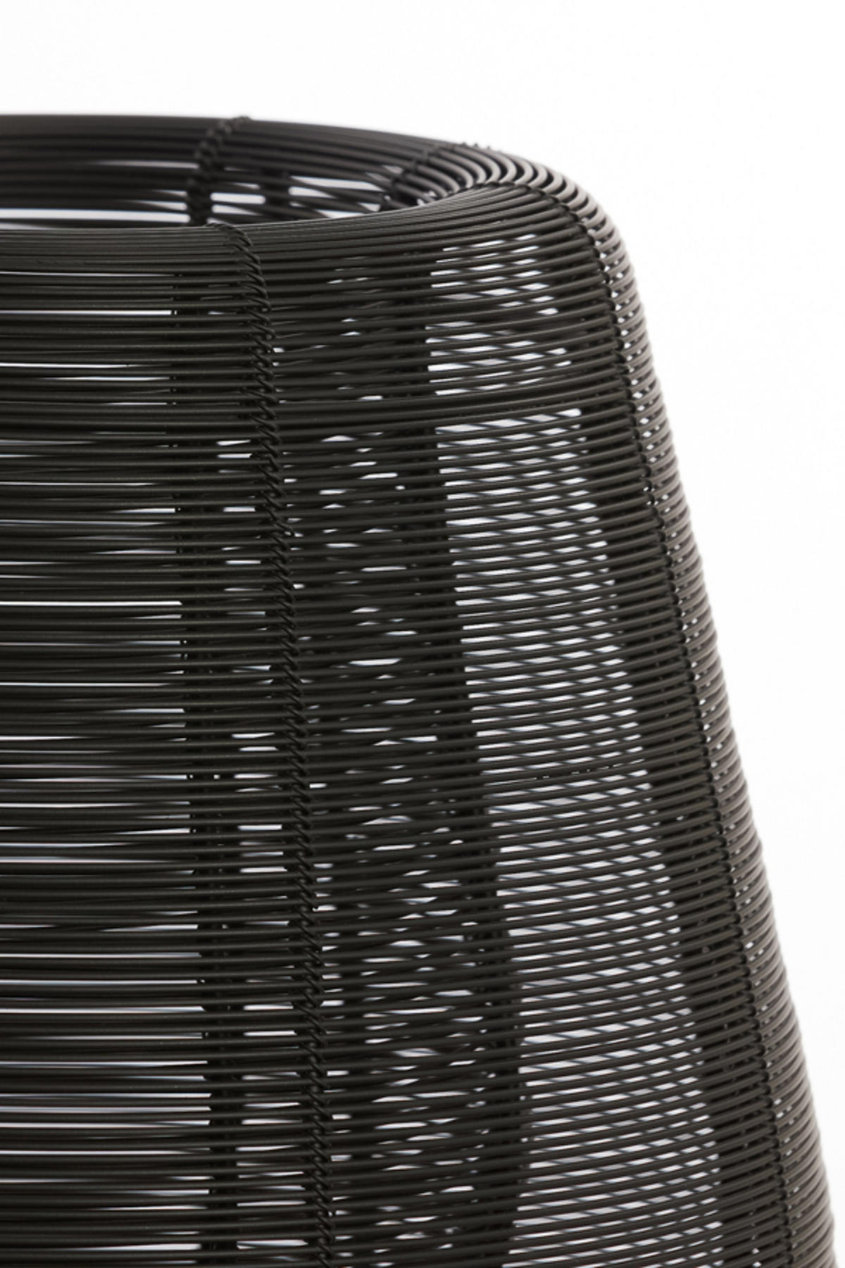 TISCHLAMPE Aboso Schwarz Ø24/54 cm - Schwarz, Metall (24/24/54cm) - Light & Living